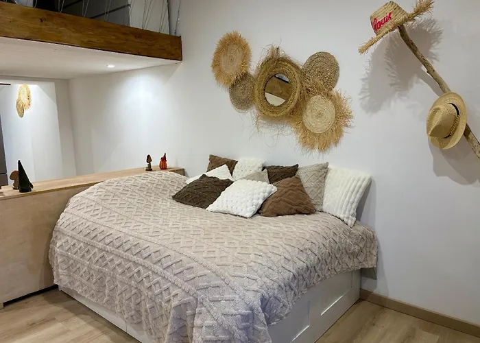 T2 De 45 M2 Equipe D'une En Mezzanine Et D'un Vrai Lit Dans Un Large Salon, Cuisine Equipe, Parking Privee, Proche Du Centre Thermale Et Des Commerces Lägenhet Balaruc-les-Bains
